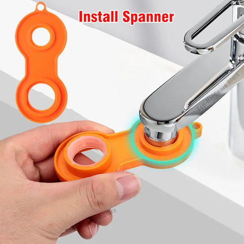 Rotating Faucet Sprayer Nozzle