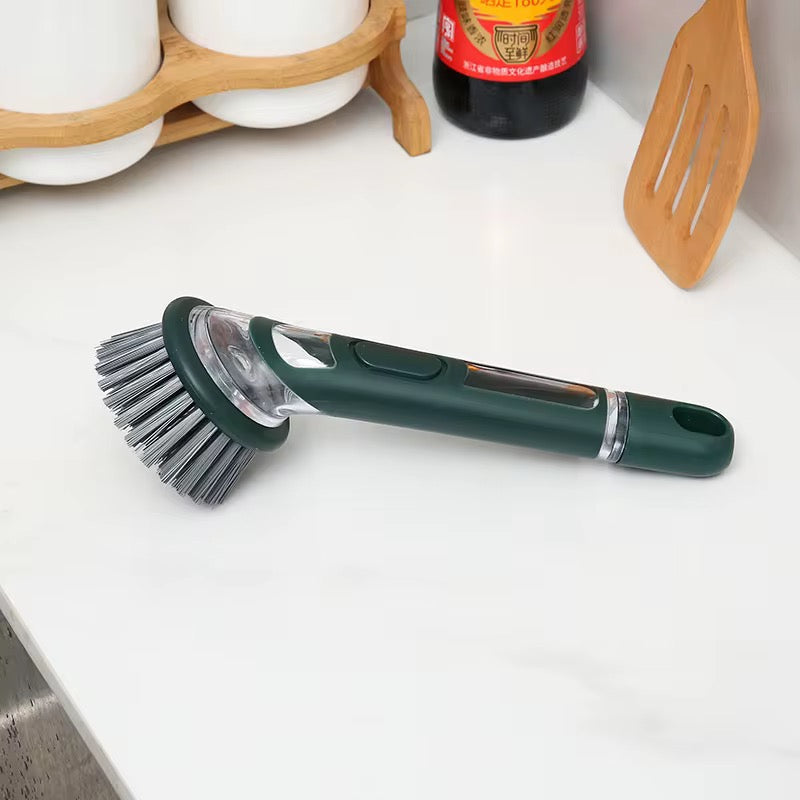 Dishwashing Brush with Integrated Liquid Reservoir